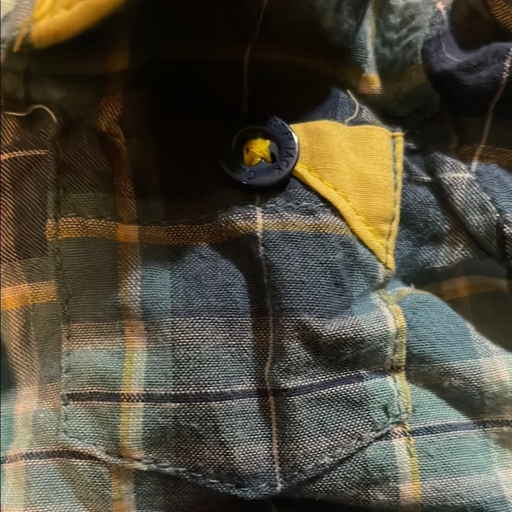 Cat & Jack Newborn Bundle Plaid Button Up, Jeans, long sleeve/short sleeve onsie